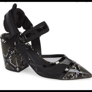 Jeffrey Campbell Atrophy Snakeskin Heels 5.5